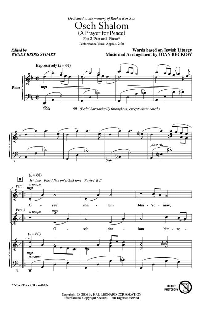 Oseh Shalom (A prayer for peace)